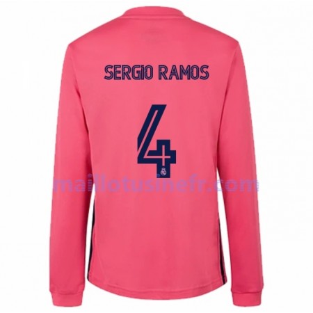 Maillot de Foot Real Madrid Sergio Ramos 4 Extérieur 2020-21 Manches Longues